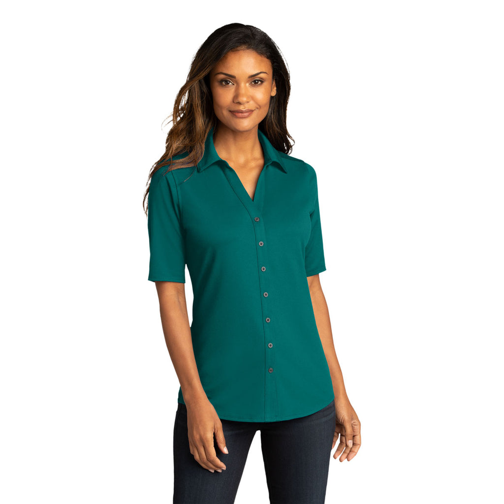 Port Authority Women's Dark Teal City Stretch Top