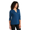 Port Authority Women's True Blue UV Choice Pique Henley