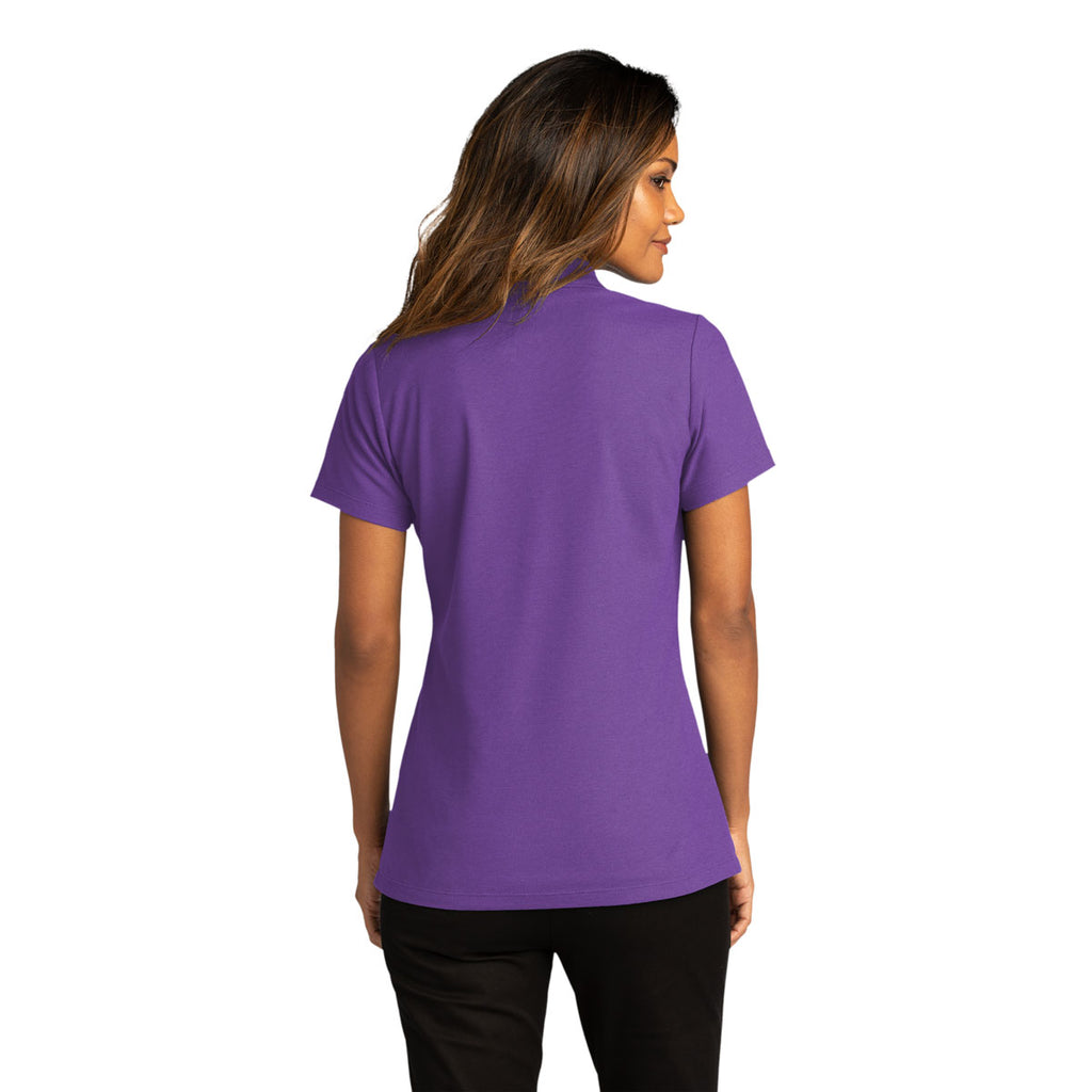 Port Authority Women's Purple SuperPro React Polo