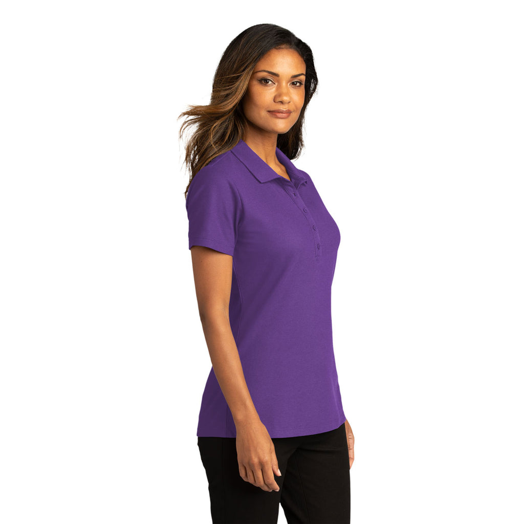 Port Authority Women's Purple SuperPro React Polo