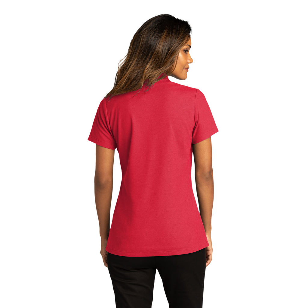 Port Authority Women's Rich Red SuperPro React Polo