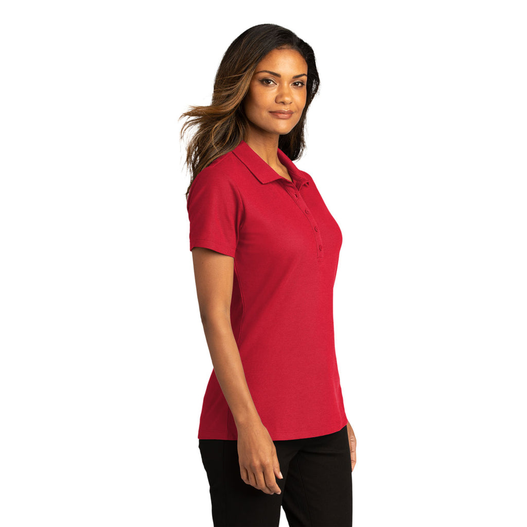 Port Authority Women's Rich Red SuperPro React Polo