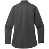 Port Authority Women's Grey Steel Heather C-FREE Double Knit 1/4-Zip