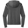 New Era Women's Black Heather/Black/Shadow Grey Heather Heritage Blend Varsity Hoodie