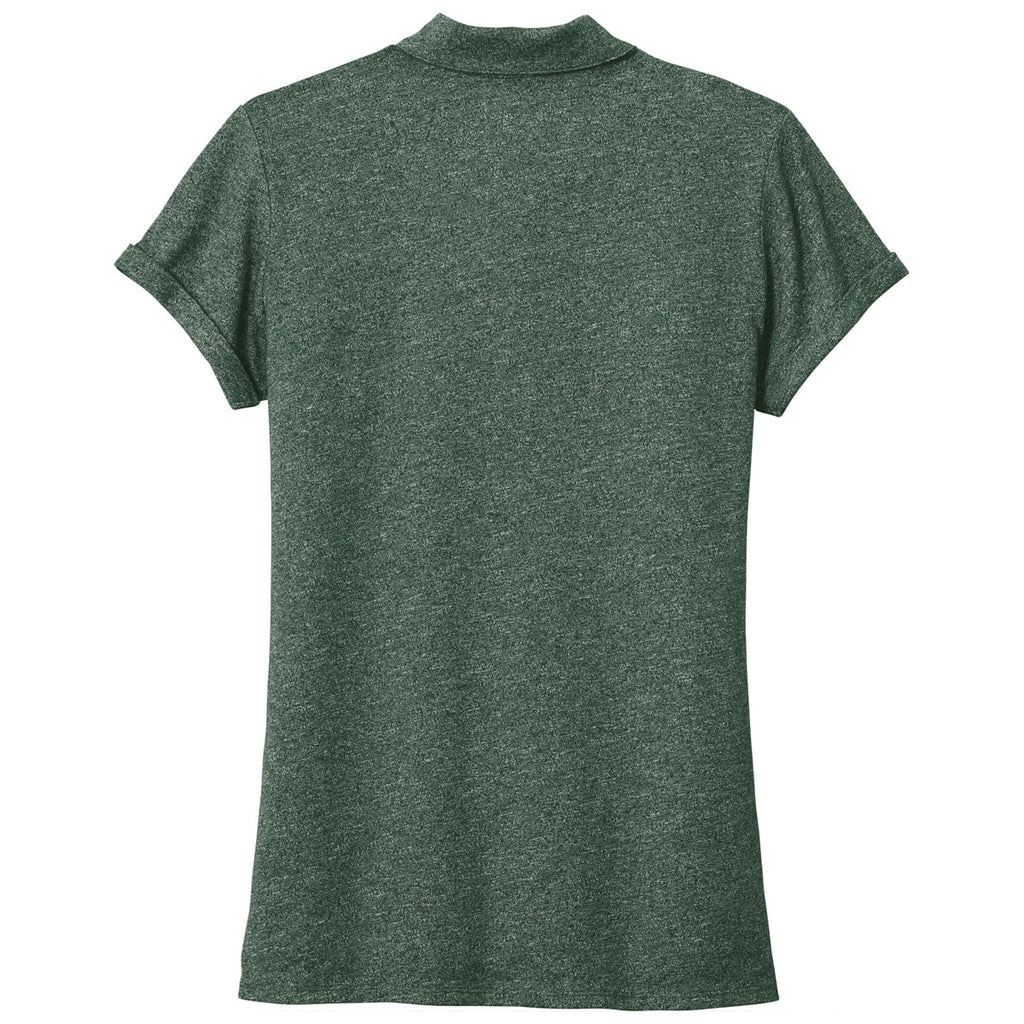 New Era Women's Dark Green Twist Slub Polo