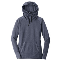 New Era Women's True Navy Heather Tri-Blend Fleece Pullover Hoodie