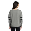 New Era Women's Shadow Grey Heather Tri-Blend Fleece Varsity Crew