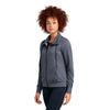 New Era Women's True Navy Heather Performance Terry Full-Zip Cowl