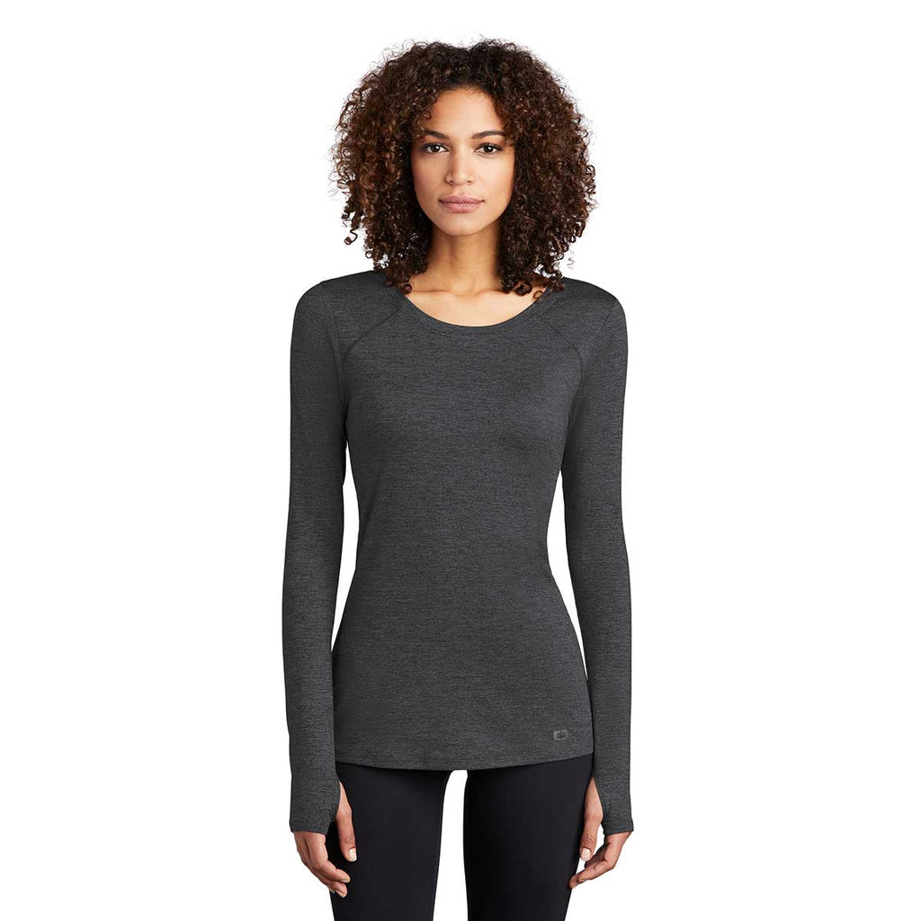 OGIO Women's Blacktop Heather Endurance Force Long Sleeve Tee