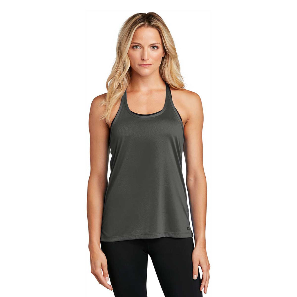 OGIO Endurance Women's Tarmac Grey Level Mesh Tank