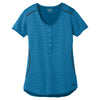 OGIO Women's Bolt Blue/Blacktop Orbit Henley