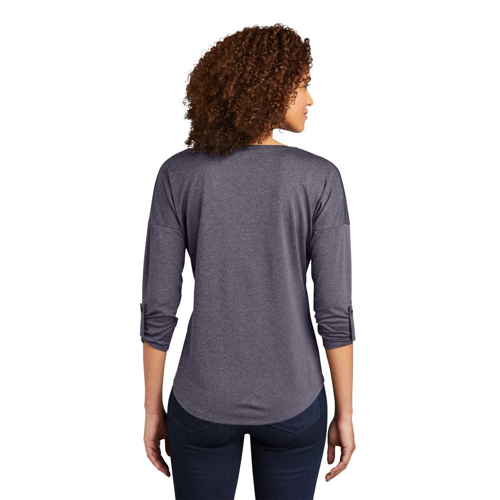 OGIO Women's Navy Heather Gravitate Scoop 3/4-Sleeve