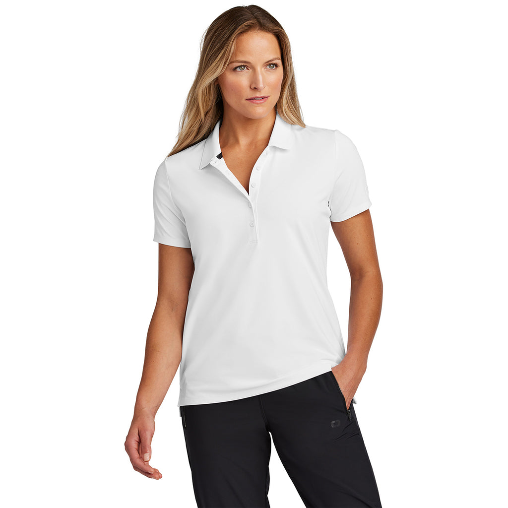 OGIO Women's White Regain Polo