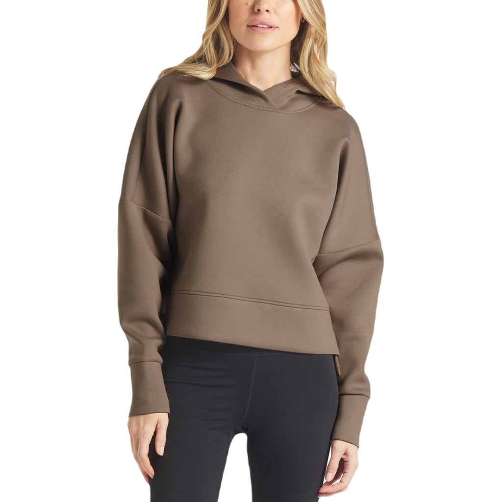 UNRL Women's Hazelnut LuxBreak Oversized Hoodie