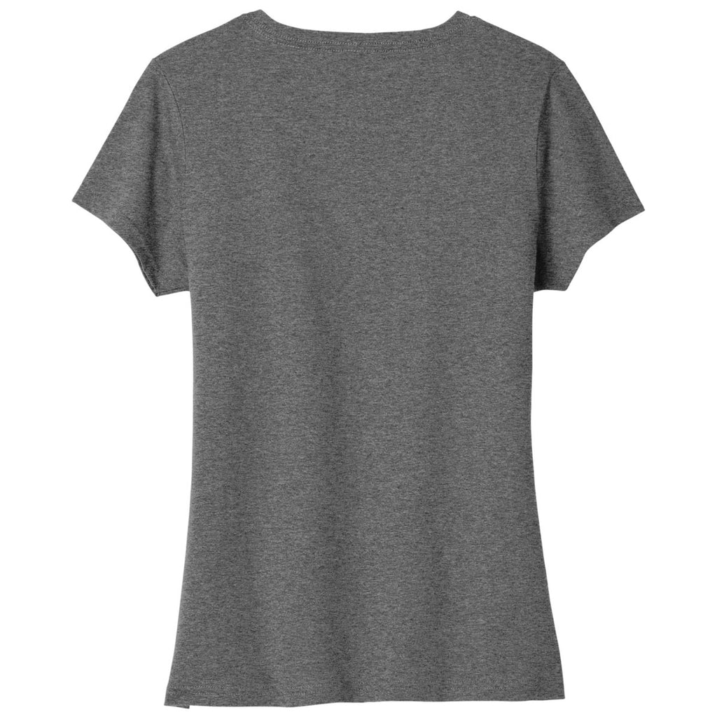 Port & Company Women's Graphite Heather Tri-Blend V-Neck Tee