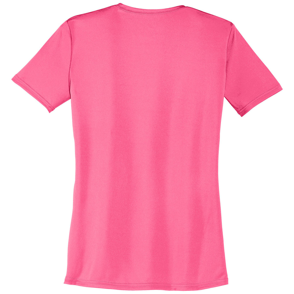 Port & Company Women's Neon Pink Performance Tee