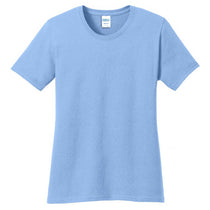 Port & Company Women's Light Blue Core Cotton Tee