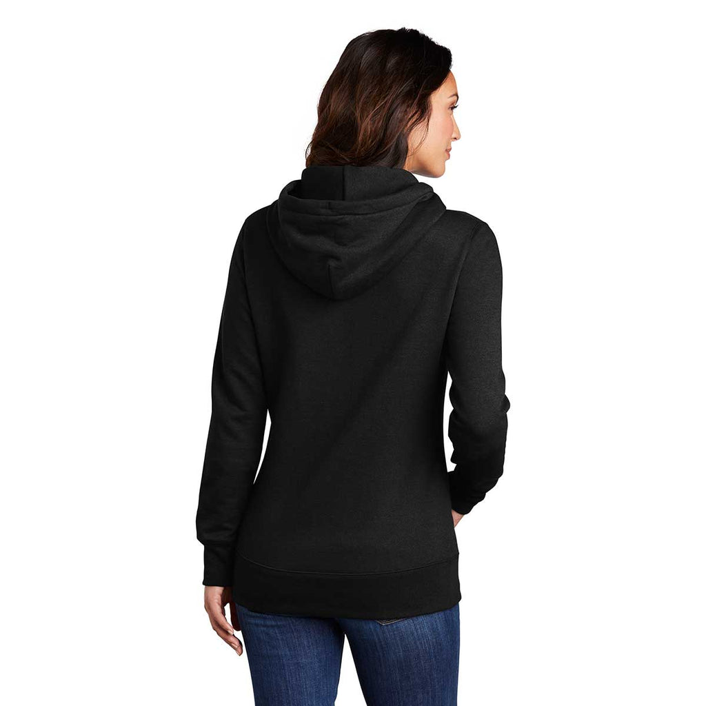 Port & Company Women's Jet Black Core Fleece Pullover Hoodie