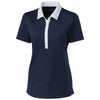 Clique Women's Navy/White Parma Colorblock Polo