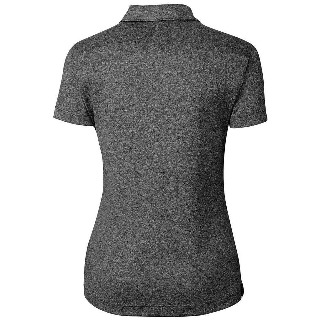 Clique Women's Black Heather Charge Active Polo