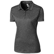 Clique Women's Black Heather Charge Active Polo