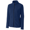 Clique Women's Navy Summit Microfleece Hybrid Full Zip