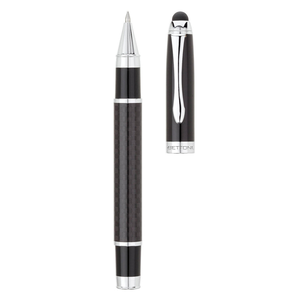 Bettoni Black Potenza Rollerball Pen & Stylus