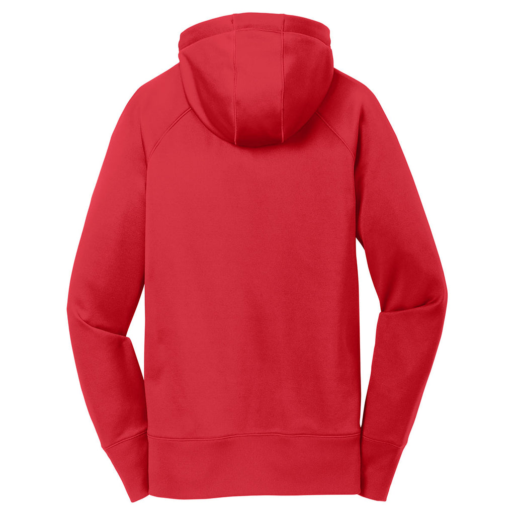 Sport-Tek Women's True Red Tech Fleece Hooded Sweatshirt