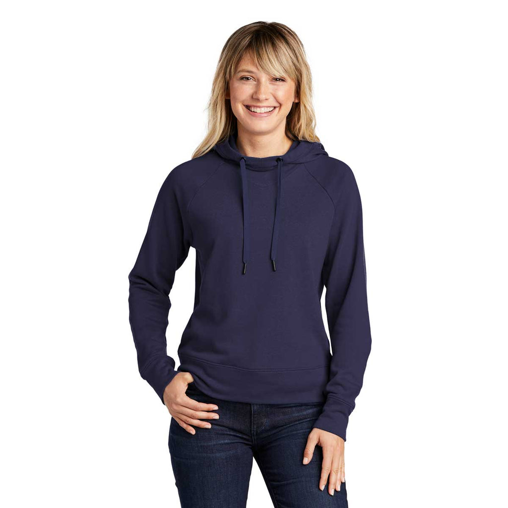 Sport-Tek Women's True Navy Lightweight French Terry Pullover Hoodie