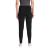 Sport-Tek Women's Black Triad Solid PosiCharge Tri-Blend Wicking Fleece Jogger