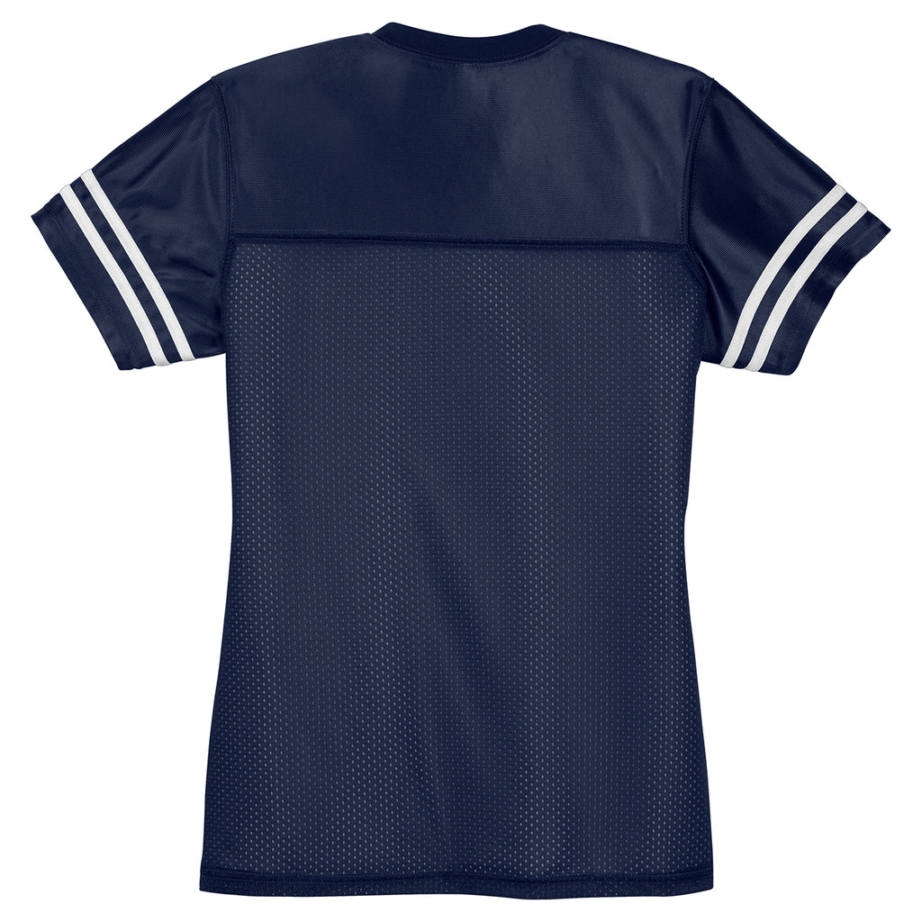 Sport-Tek Women's True Navy/ White PosiCharge Replica Jersey