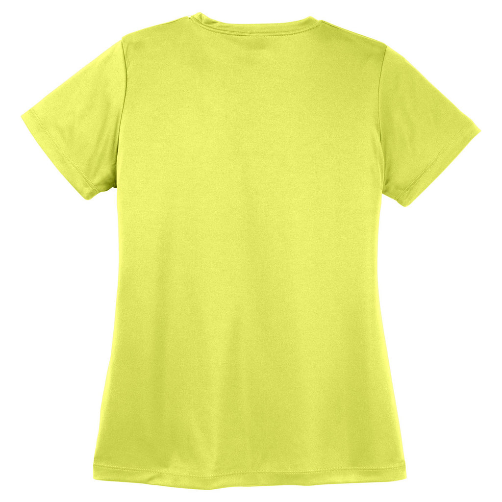 Sport-Tek Women's Neon Yellow PosiCharge Competitor Tee