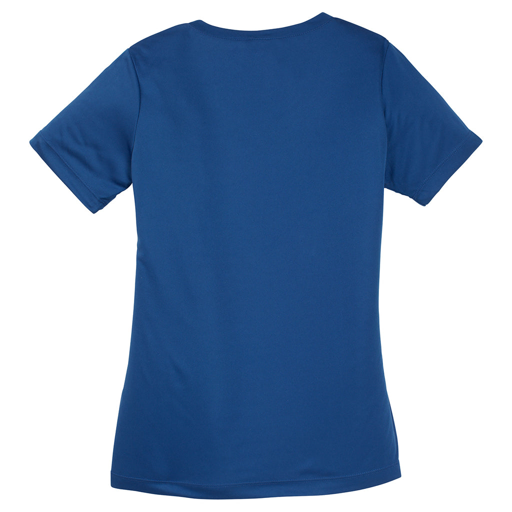 Sport-Tek Women's True Royal PosiCharge Competitor V-Neck Tee