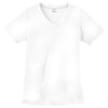 Sport-Tek Women's White PosiCharge Competitor V-Neck Tee