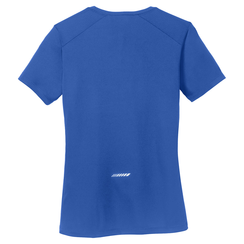 Sport-Tek Women's True Royal PosiCharge Elevate Scoop Neck Tee