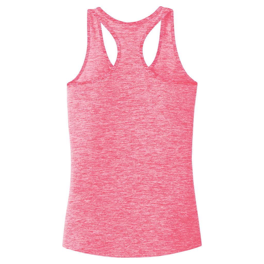 Sport-Tek Women's Power Pink Electric PosiCharge Electric Heather Racerback Tank