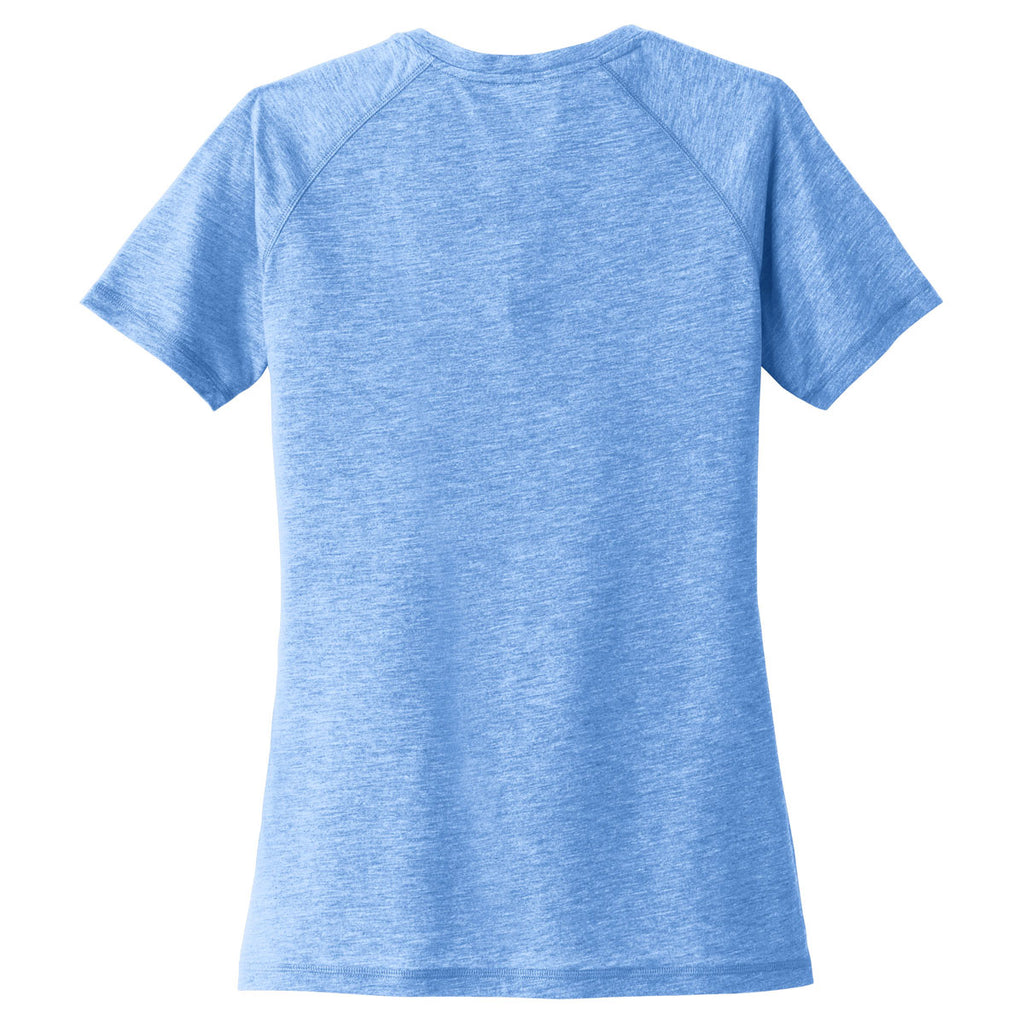 Sport-Tek Women's True Royal Heather PosiCharge Tri-Blend Scoop Neck Tee