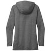 Sport-Tek Women's Dark Grey Heather Posicharge Tri-Blend Wicking Long Sleeve Hoodie