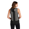 Sport-Tek Women's Black/Dark Grey Heather PosiCharge Tri-Blend Wicking Draft Hoodie Tank