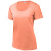 Sport-Tek Women's Soft Coral Posi-UV Pro Scoop Neck Tee