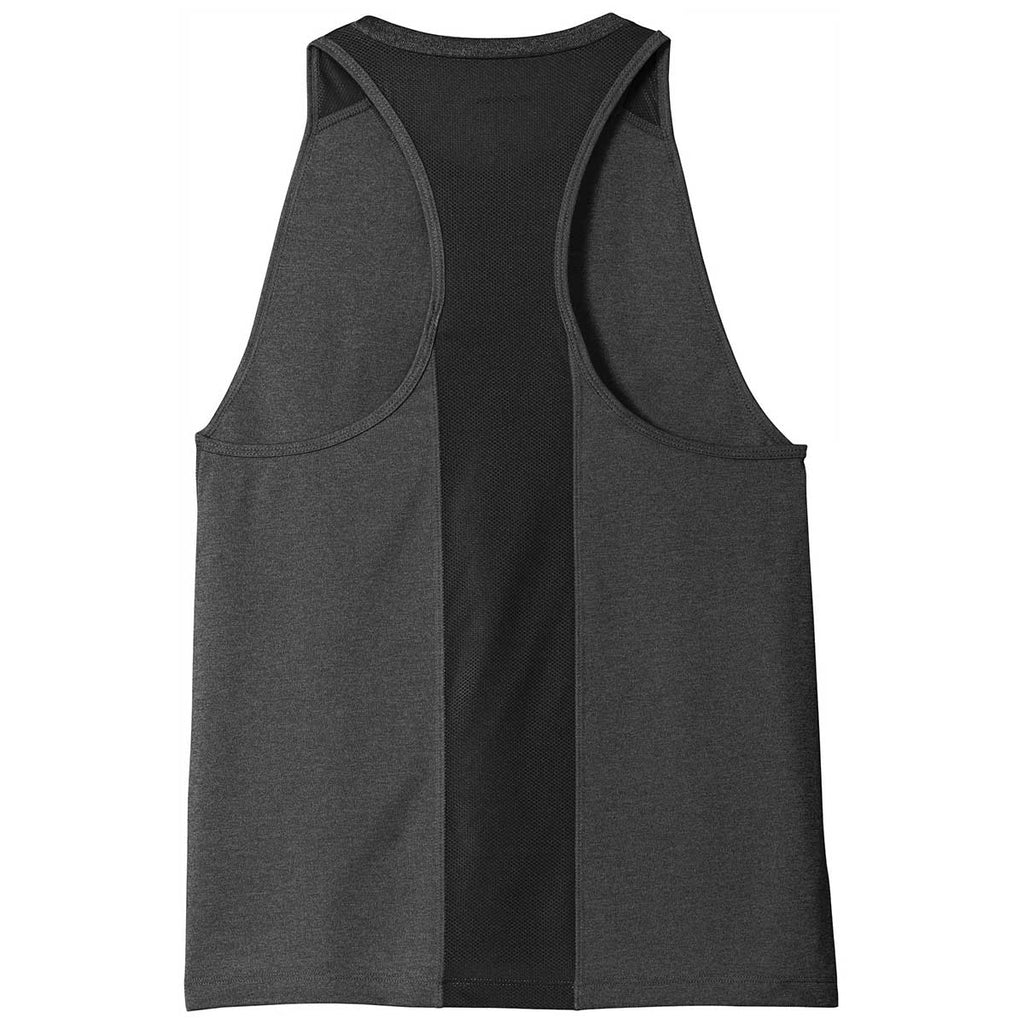 Sport-Tek Women's Black Heather/Black Endeavor Tank