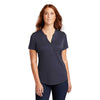 Sport-Tek Women's Deep Navy Heather Endeavor Henley