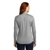 Sport-Tek Women's Light Grey Heather Endeavor 1/4 Zip Pullover