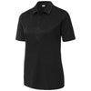 Sport-Tek Women's Black Posi-UV Pro Polo