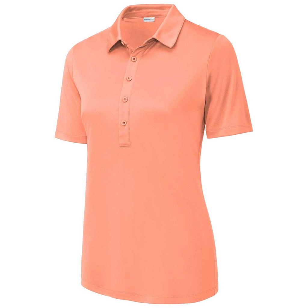 Sport-Tek Women's Soft Coral Posi-UV Pro Polo