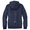 Sport-Tek Women's True Navy/True Navy Embossed Hooded Wind Jacket