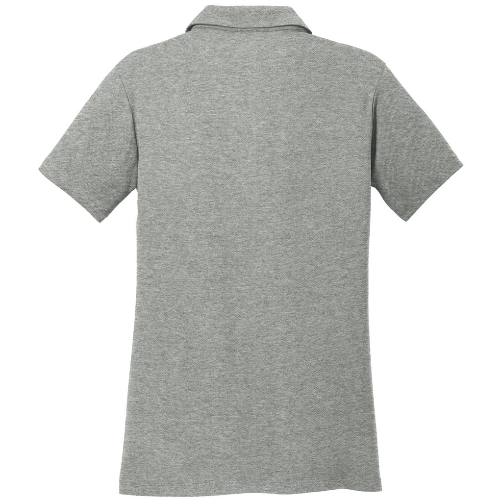 Sport-Tek Women's Grey Heather PosiCharge RacerMesh Polo