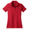 Sport-Tek Women's True Red Micropique Sport-Wick Polo