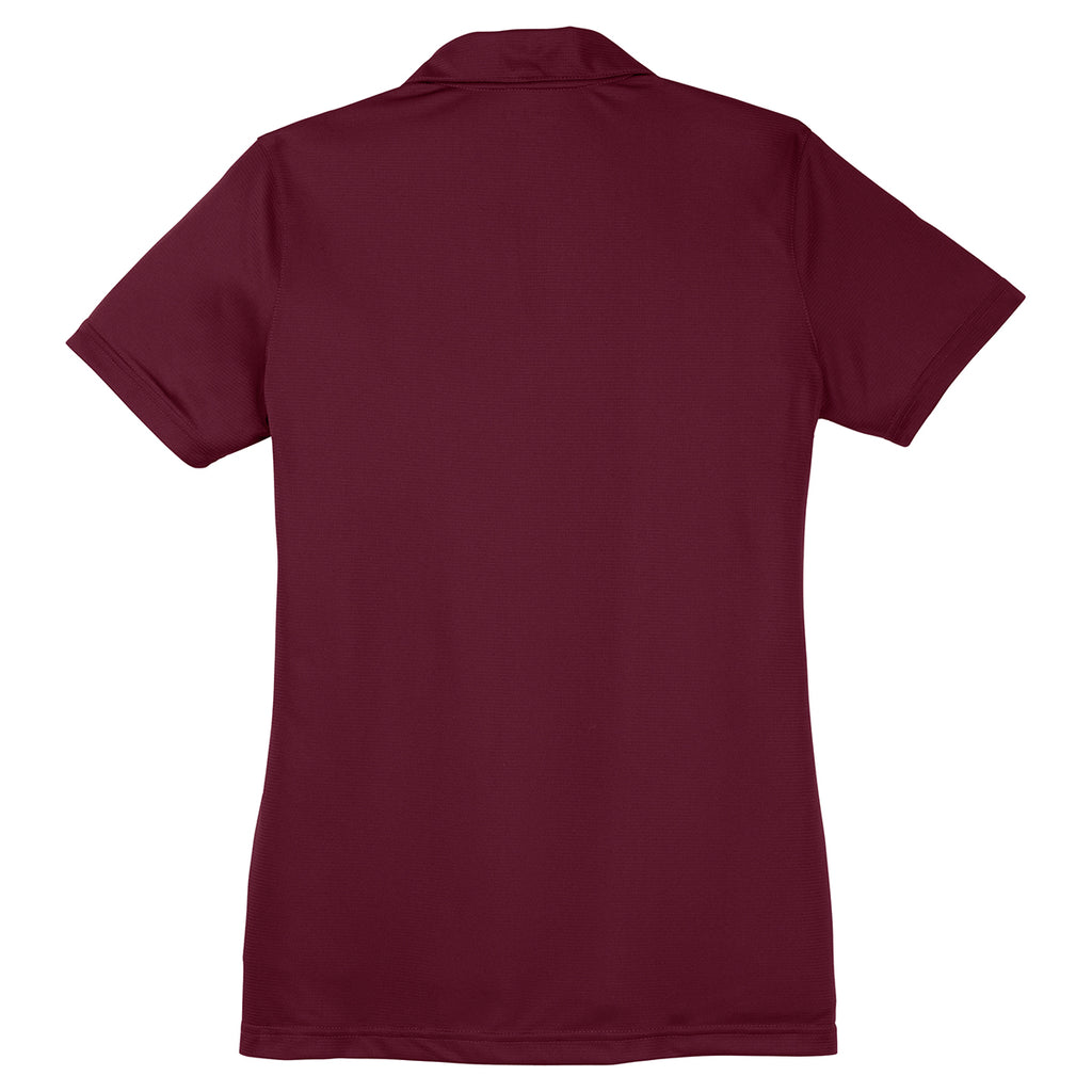 Sport-Tek Women's Maroon PosiCharge Active Textured Polo