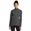 Sport-Tek Women's Graphite Heather Exchange 1.5 Long Sleeve Half Zip